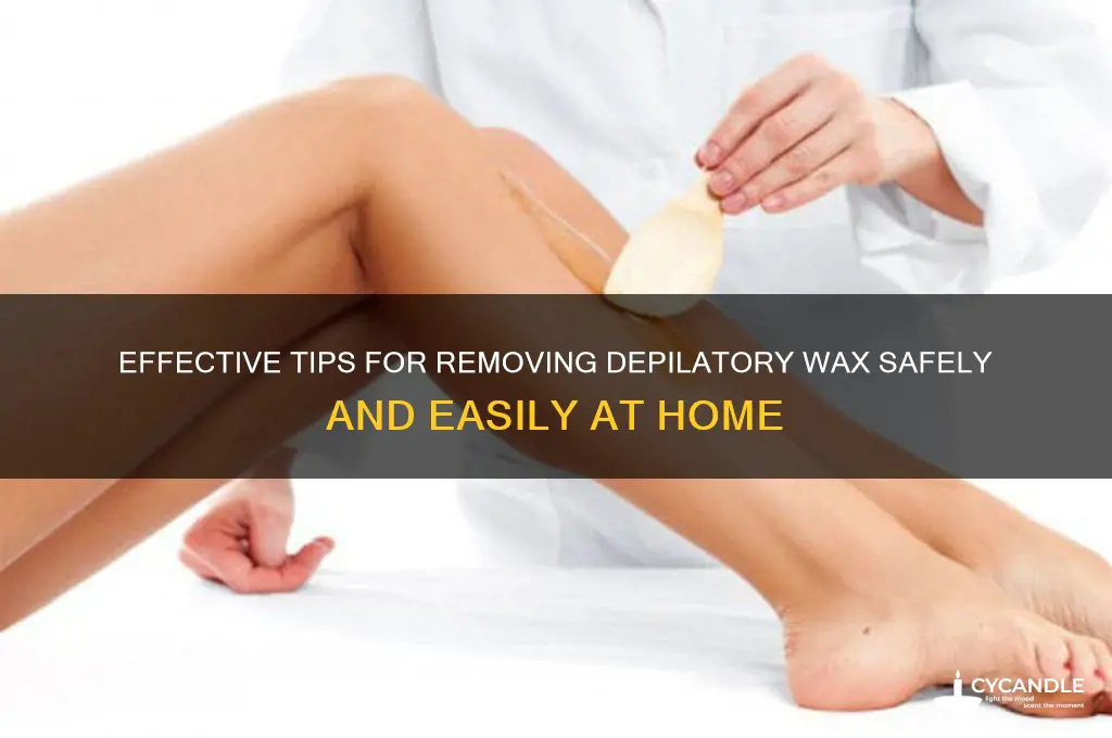how to remove deplitory wax