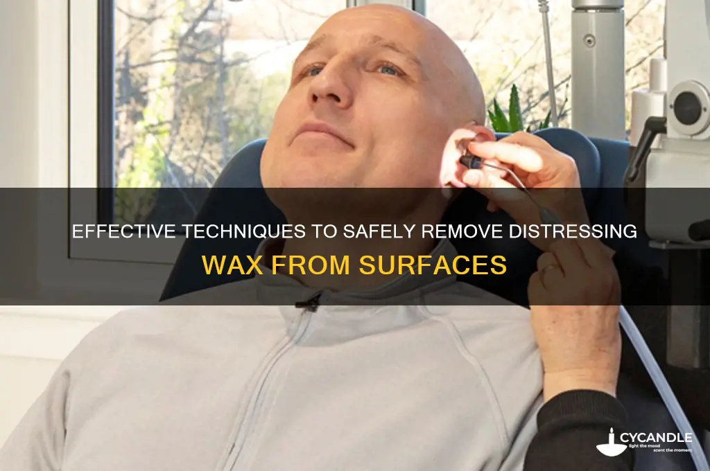 how to remove distressing wax
