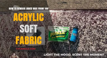Effective Tips to Remove Dried Wax from Acrylic Soft Fabric
