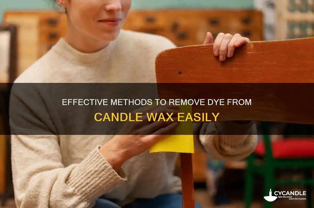 how to remove dye from candle wax