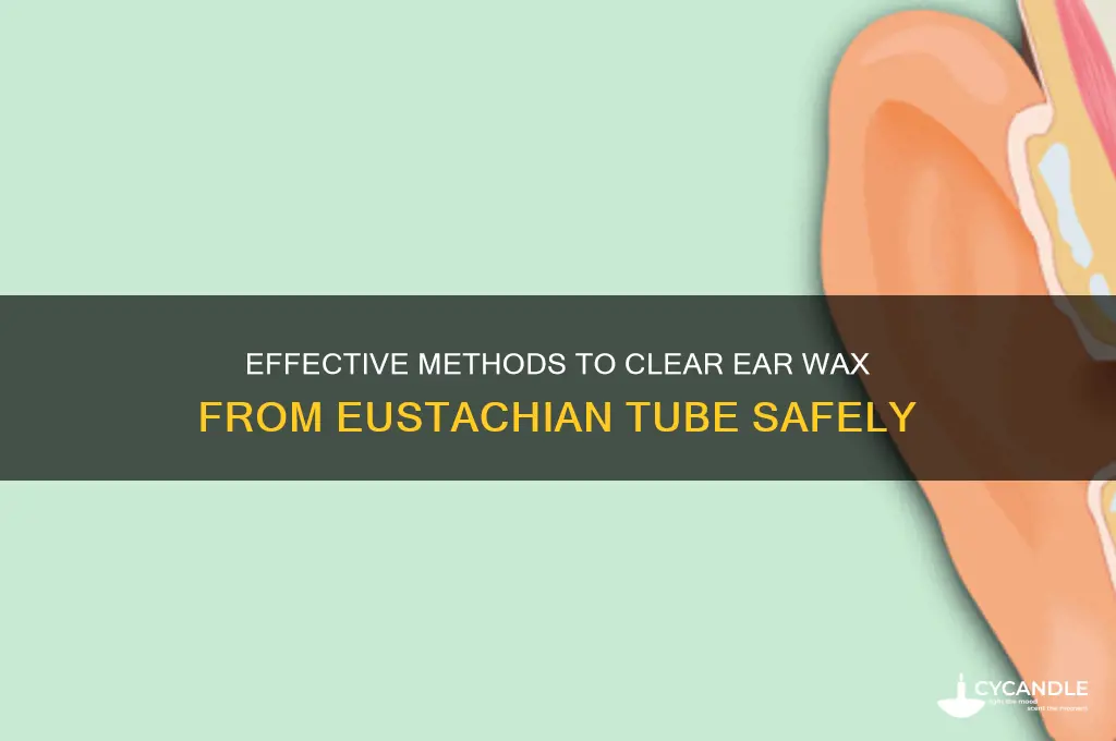 how to remove ear wax from eustachian tube
