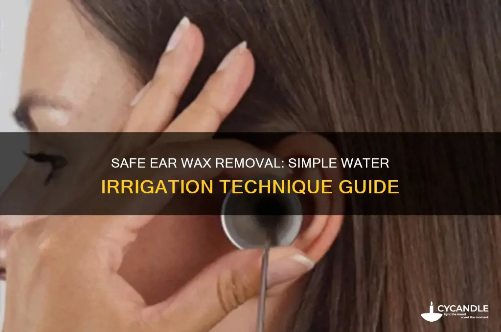 how to remove ear wax using water
