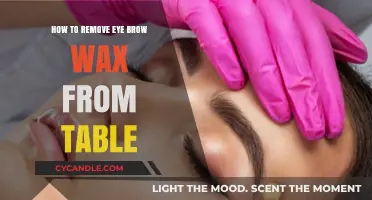 Quick Tips to Remove Eyebrow Wax from Your Table Easily