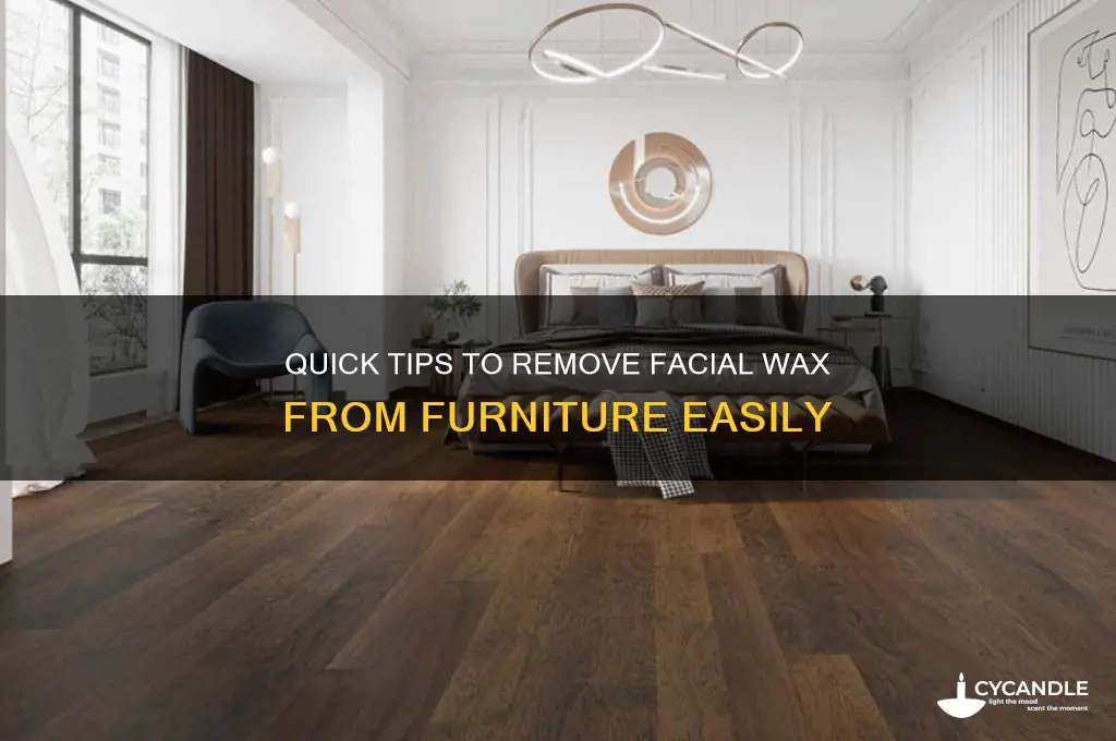 how to remove facial hair wax from furniture