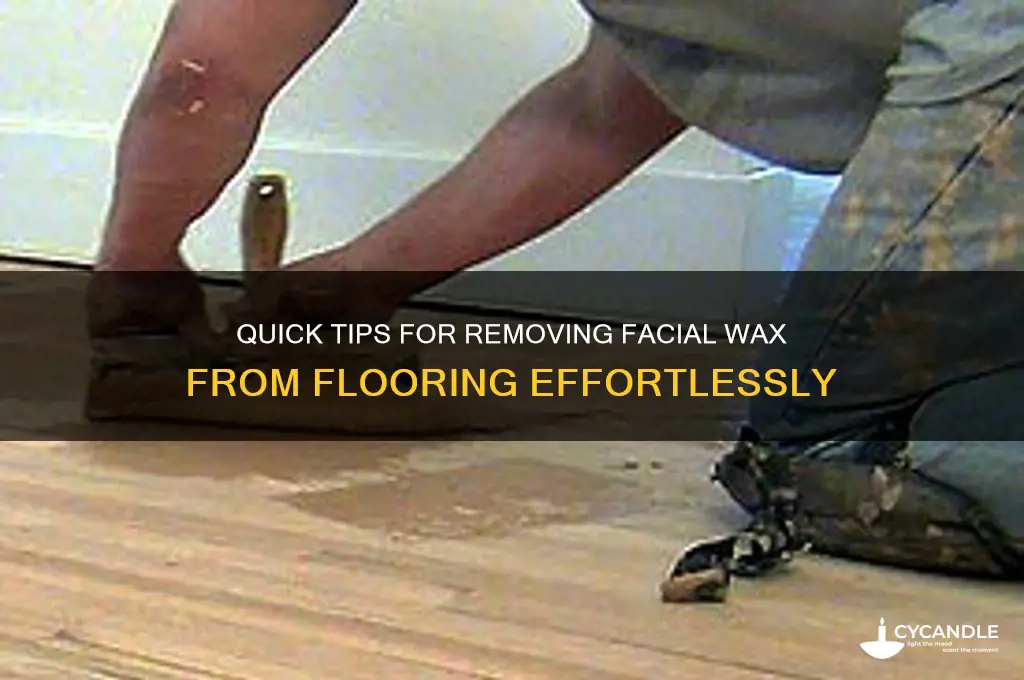how to remove facial wax from flooring