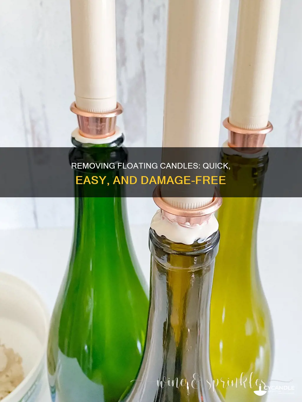 how to remove floating candles from ceiling without damage