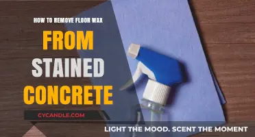 Effective Methods to Remove Floor Wax from Stained Concrete Surfaces