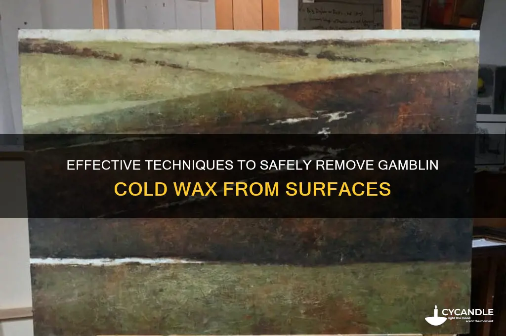 how to remove gamblin cold wax