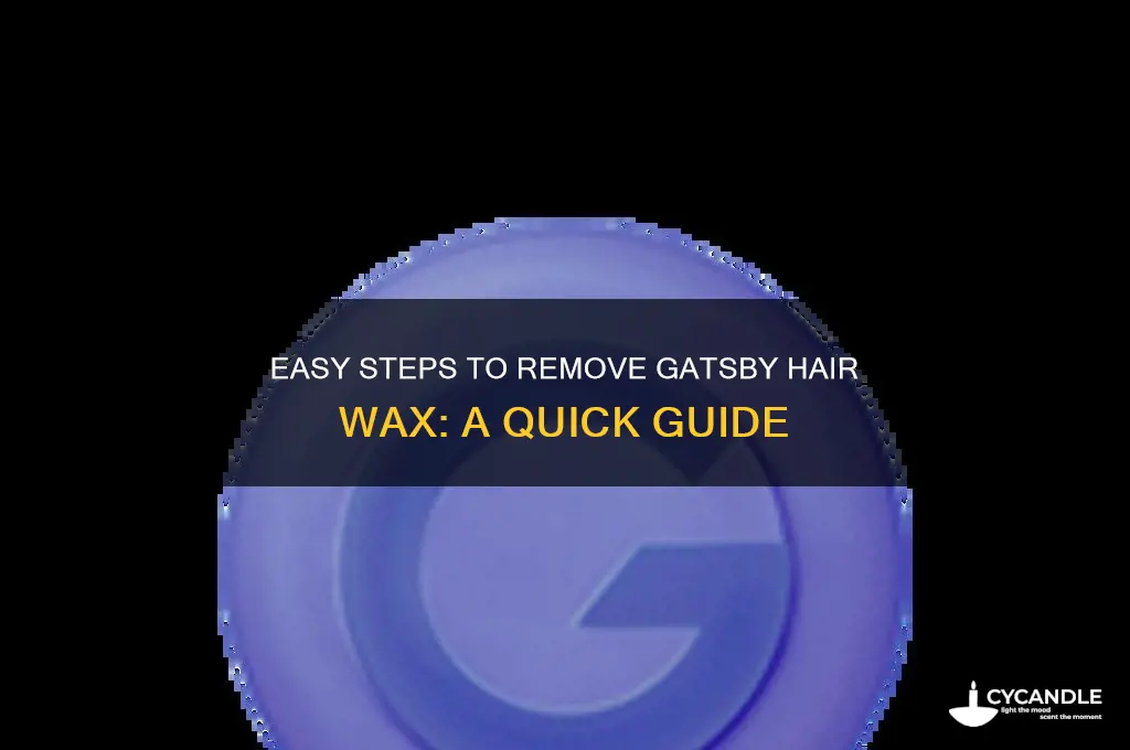 how to remove gatsby hair wax