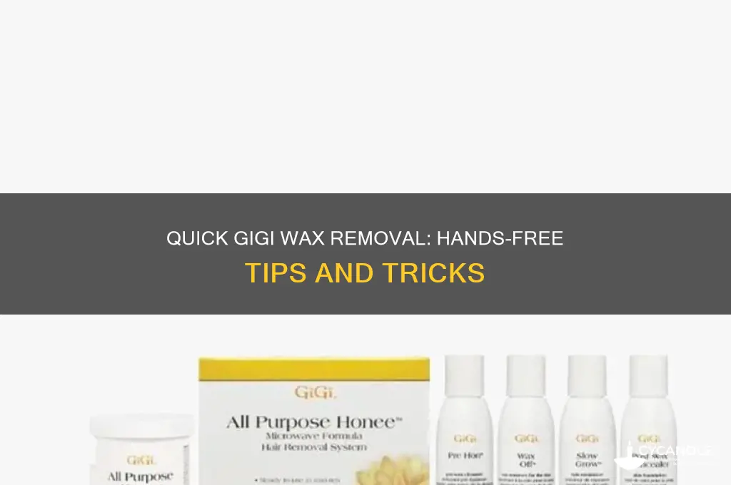 how to remove gigi wax from hands