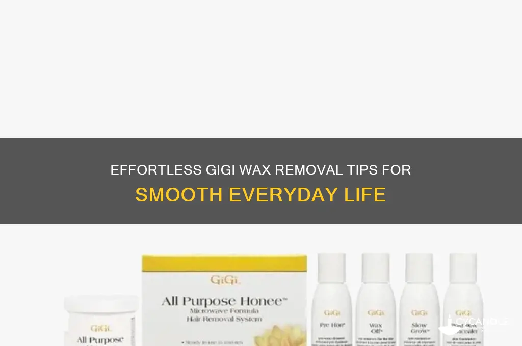 how to remove gigi wax our everyday life