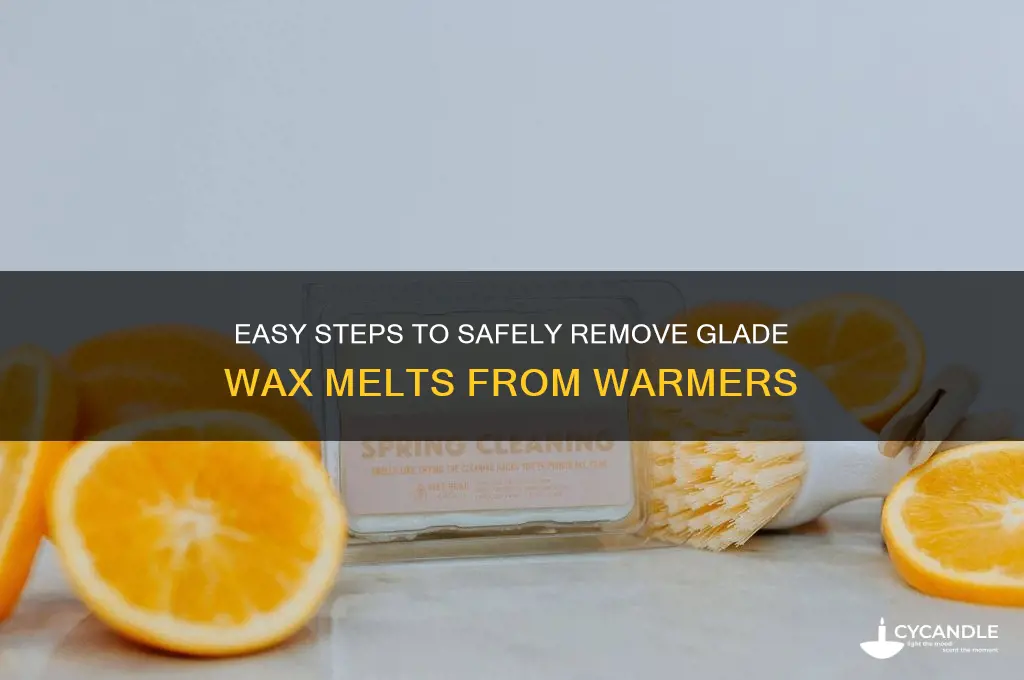 how to remove glade wax melts