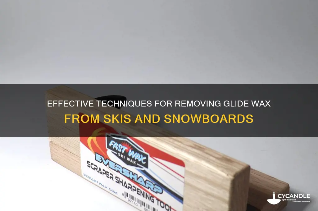 how to remove glide wax