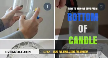 Easy Candle Care: Removing Glue from Candle Bottoms