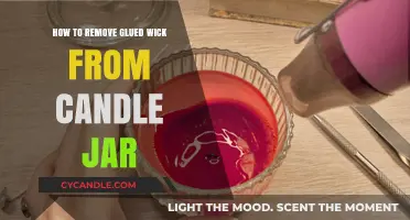 Effortlessly Remove Glued Wick from Candle Jar: A Simple DIY Guide