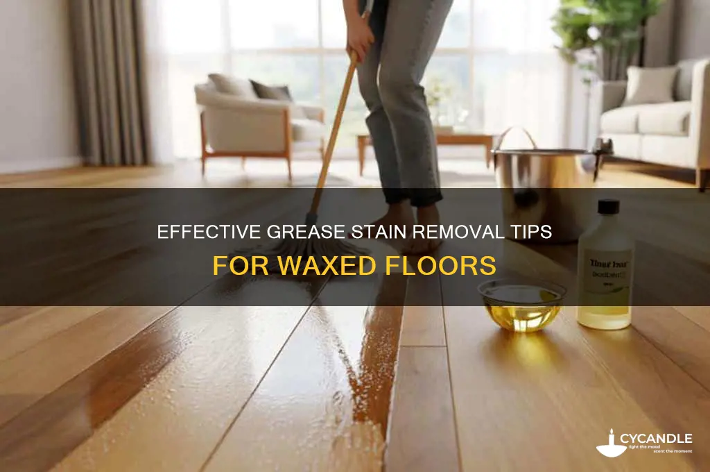 how to remove grease stains from waxed flooring