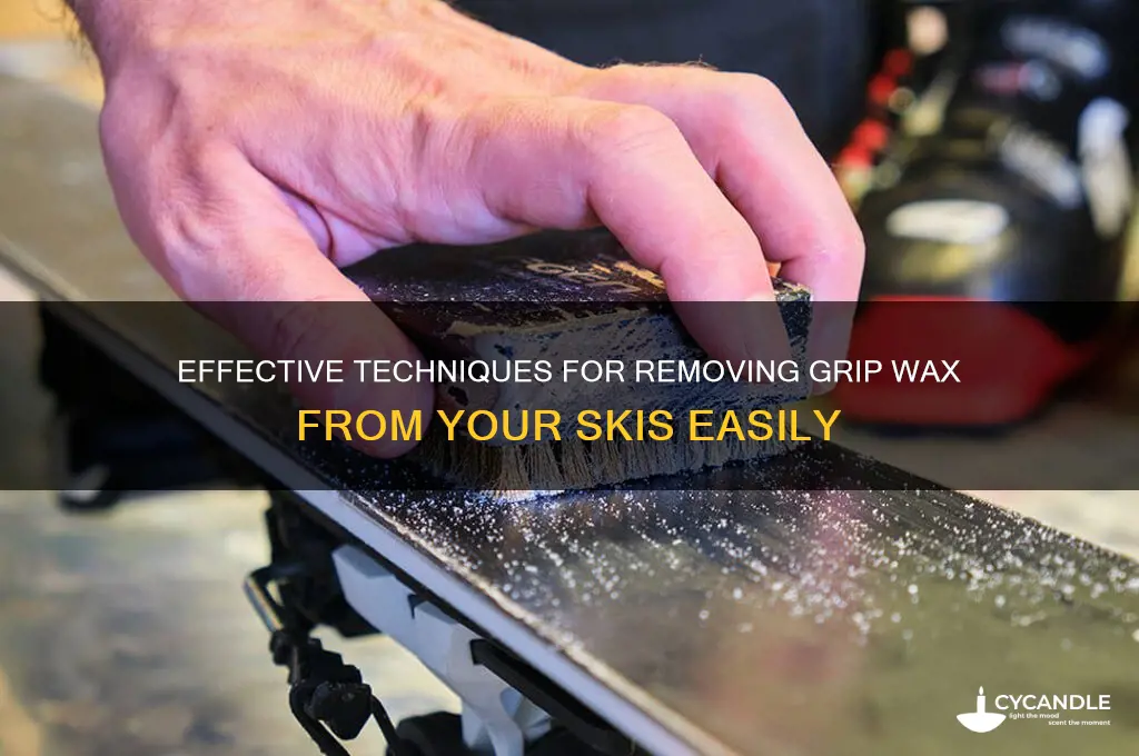 how to remove grip wax from skis