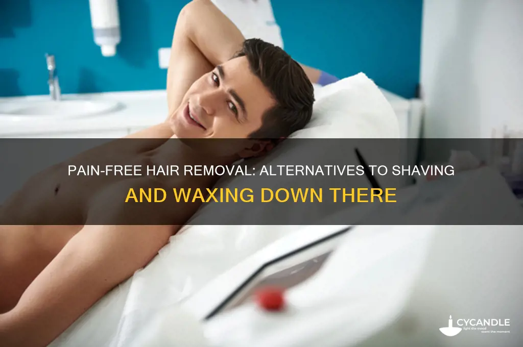 how to remove hair down there without shaving or waxing