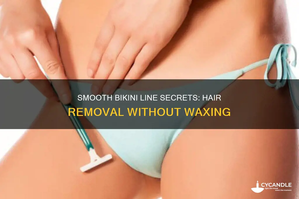 how to remove hair from bikini line without waxing
