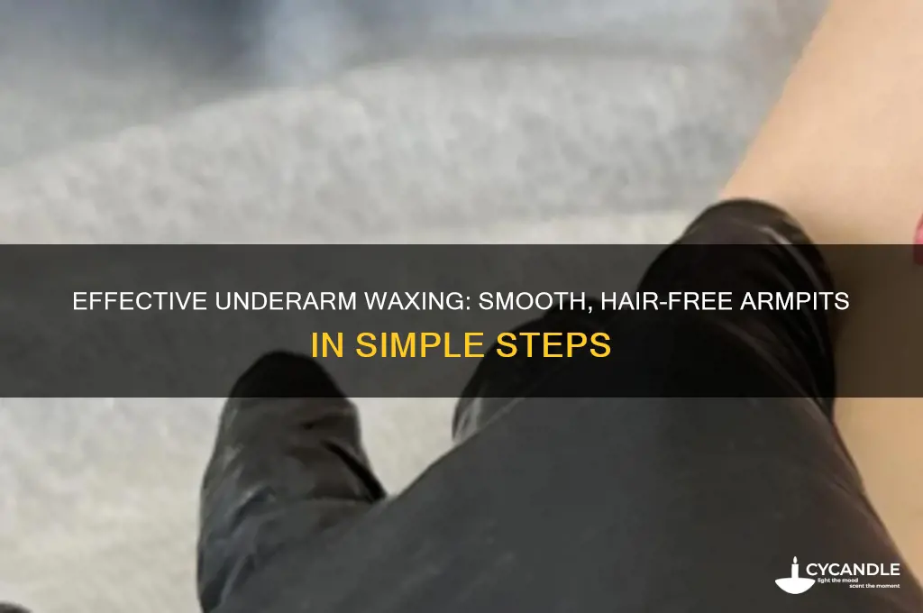 how to remove hair from underarms with wax