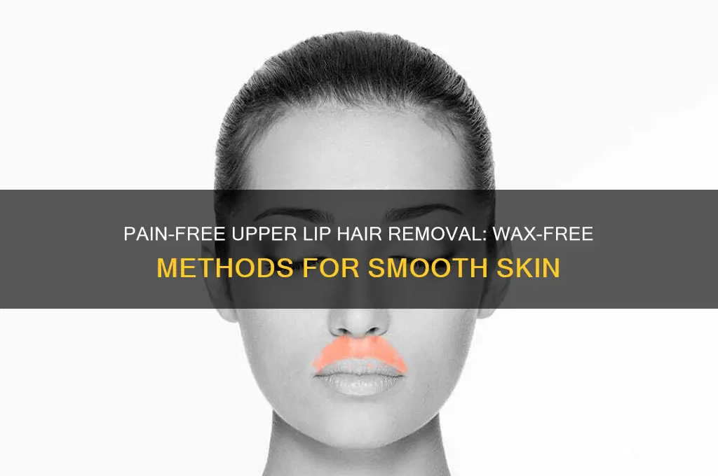 how to remove hair from upper lip without wax