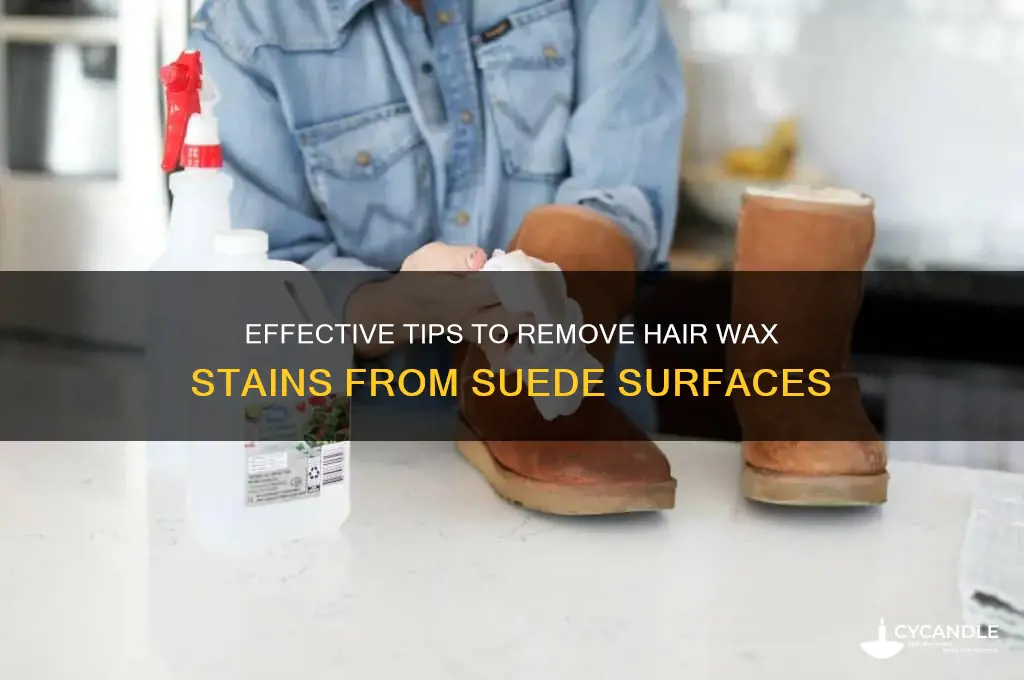 how to remove hair removal wax from suede