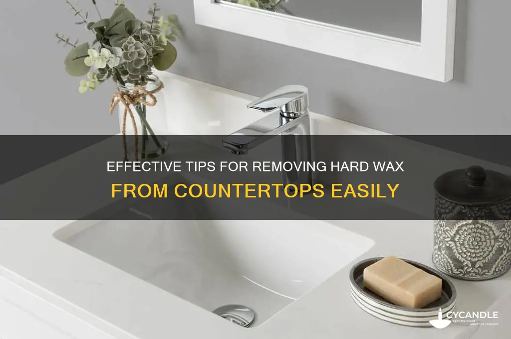 how to remove hard wax from counter
