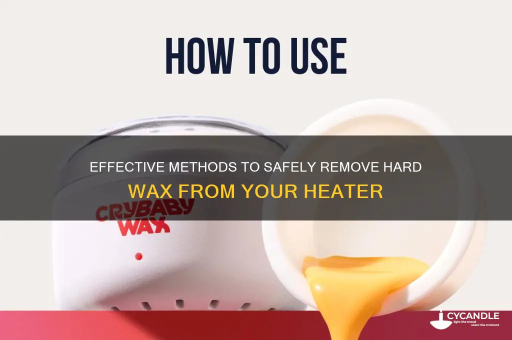 how to remove hard wax from heater