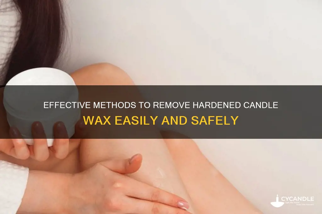 how to remove hardened candle wax