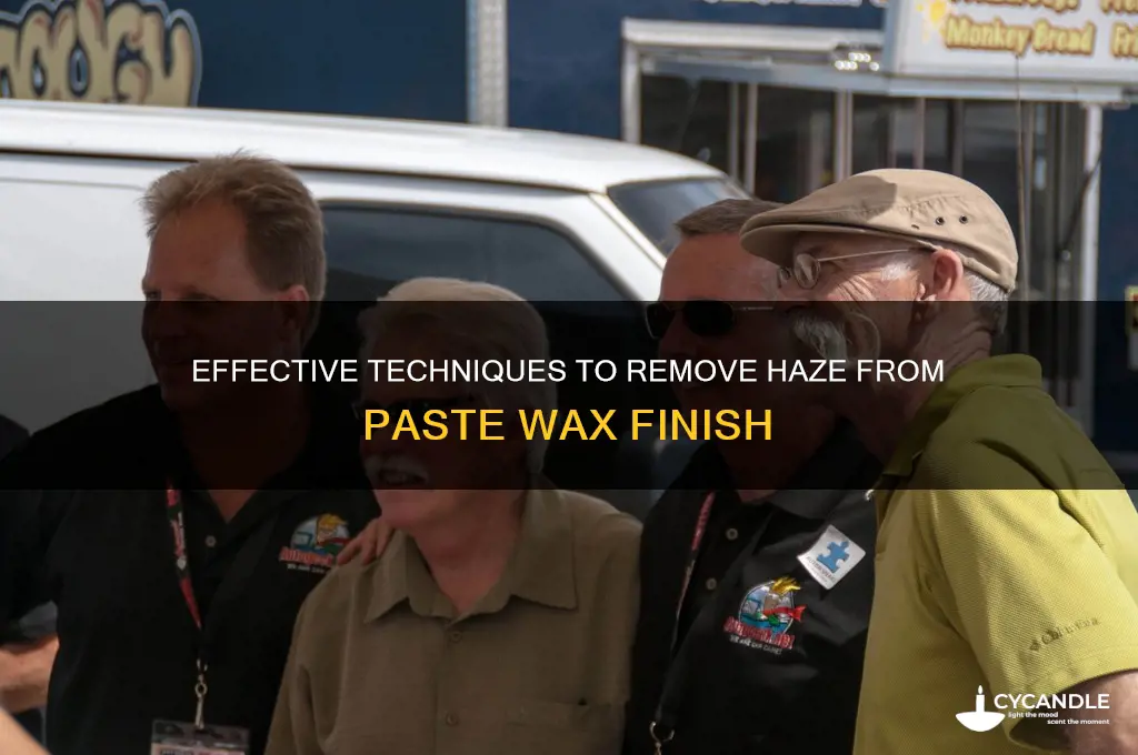 how to remove haze from paste wax finish