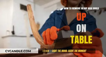 Effective Methods to Remove Stubborn Wax Buildup from Your Table