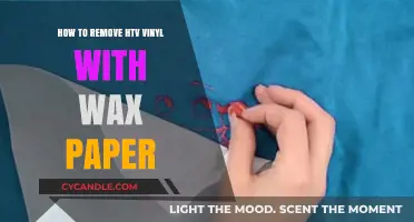 Effortless HTV Vinyl Removal: Wax Paper Technique Guide