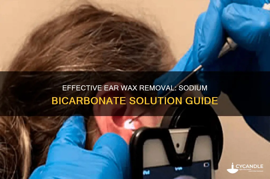 how to remove impacted ear wax sodium bicarbonate