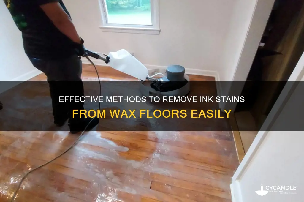 how to remove ink from wax floor