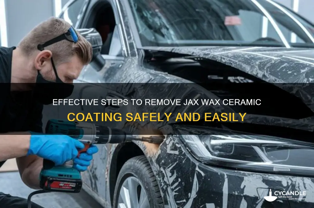 how to remove jax wax ceramic coating