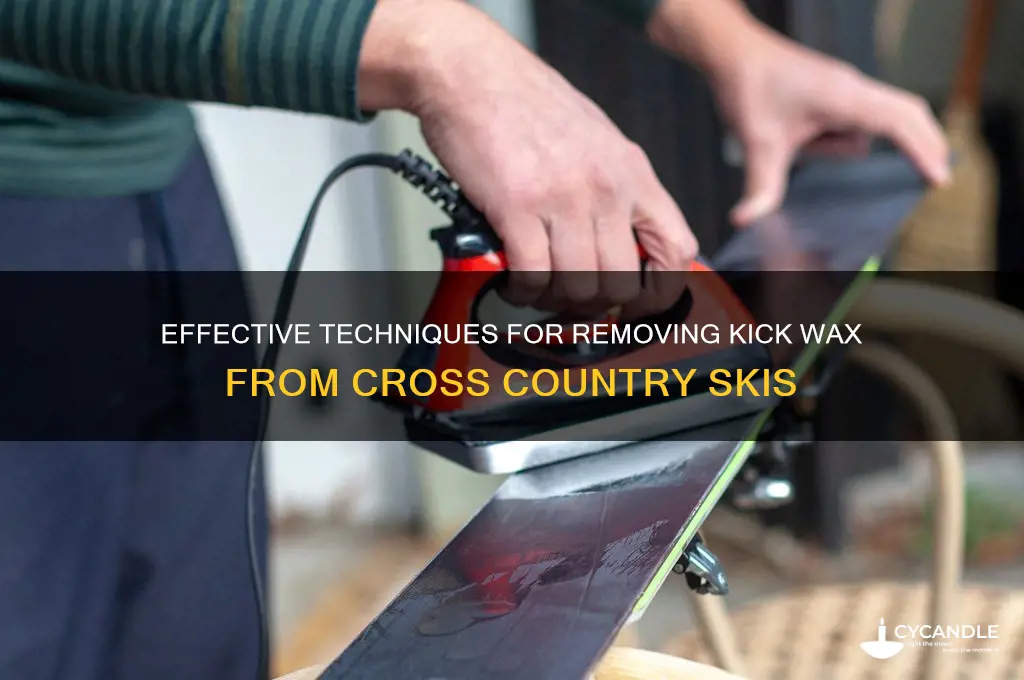 how to remove kick wax from cross country skis