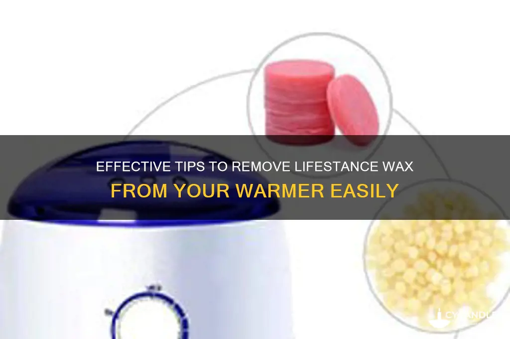 how to remove lifestance wax from warmer