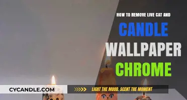 Removing Live Wallpaper from Chrome: Cats and Candles Edition