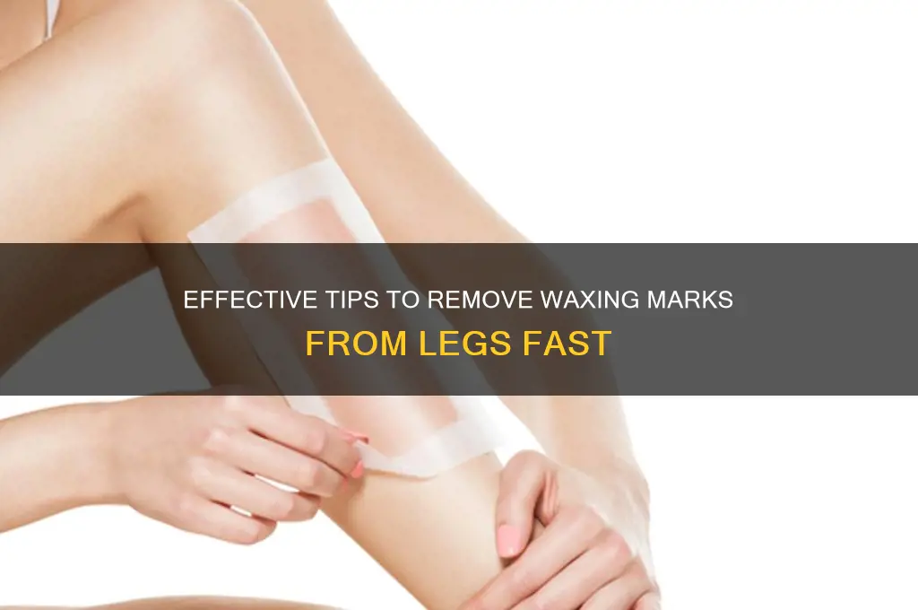 how to remove marks from legs after waxing