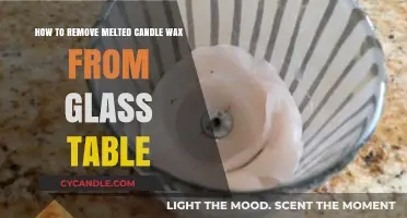Effortless Ways to Remove Melted Candle Wax from Glass Tables