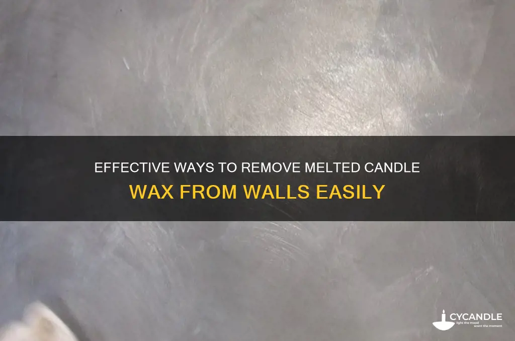 how to remove melted candle wax from wall