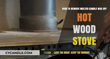 Quickly Clean Melted Candle Wax from Your Hot Wood Stove