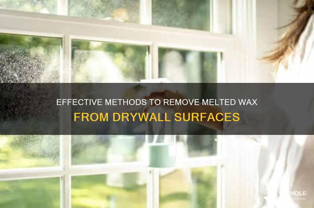 how to remove melted wax from drywall