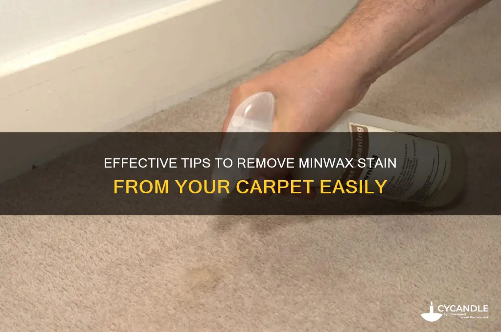 how to remove min-wax stain from carpets