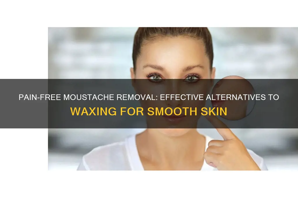 how to remove moustache without waxing