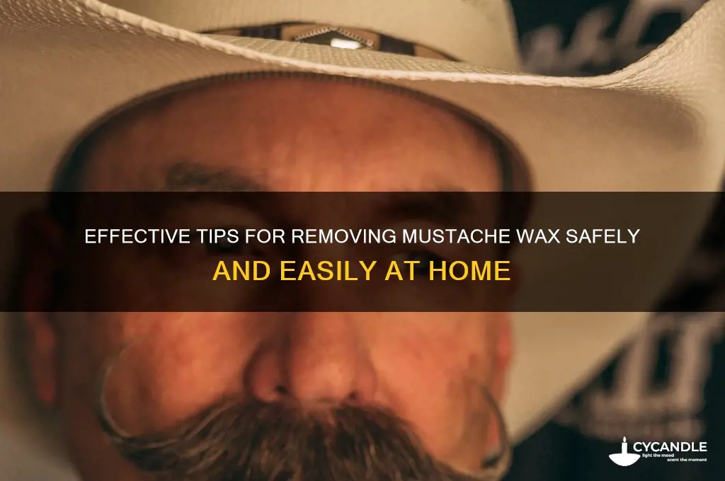 how to remove mustache wax
