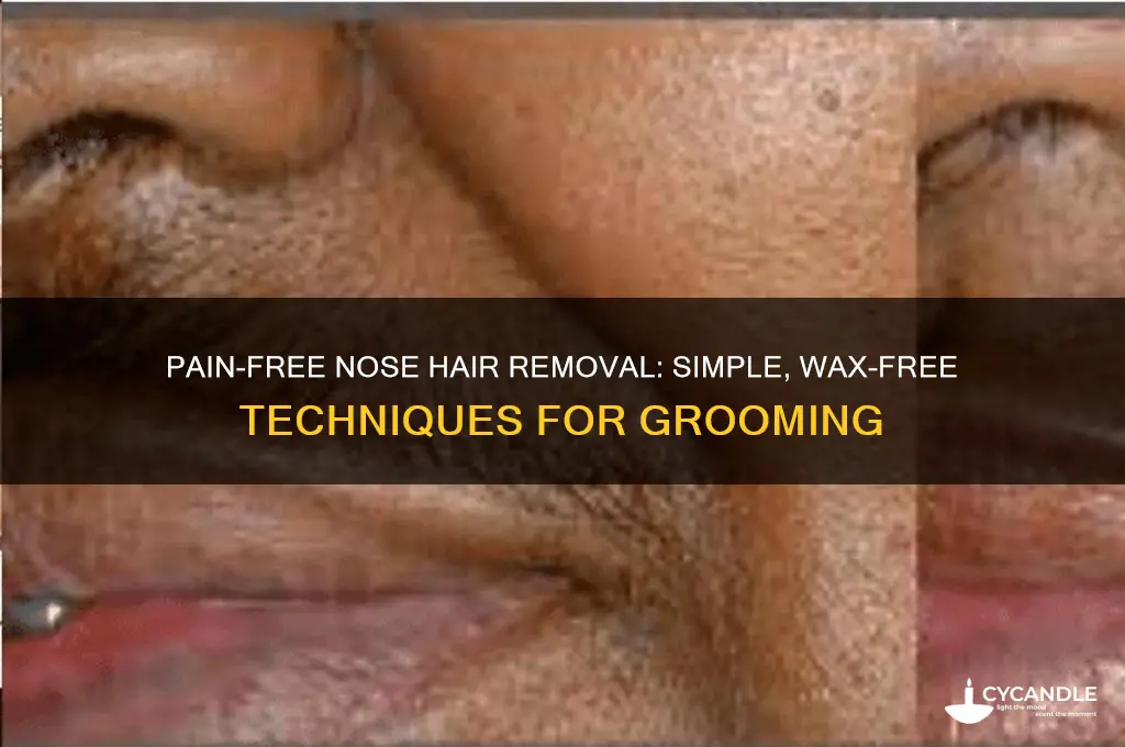 how to remove nose hair without wax