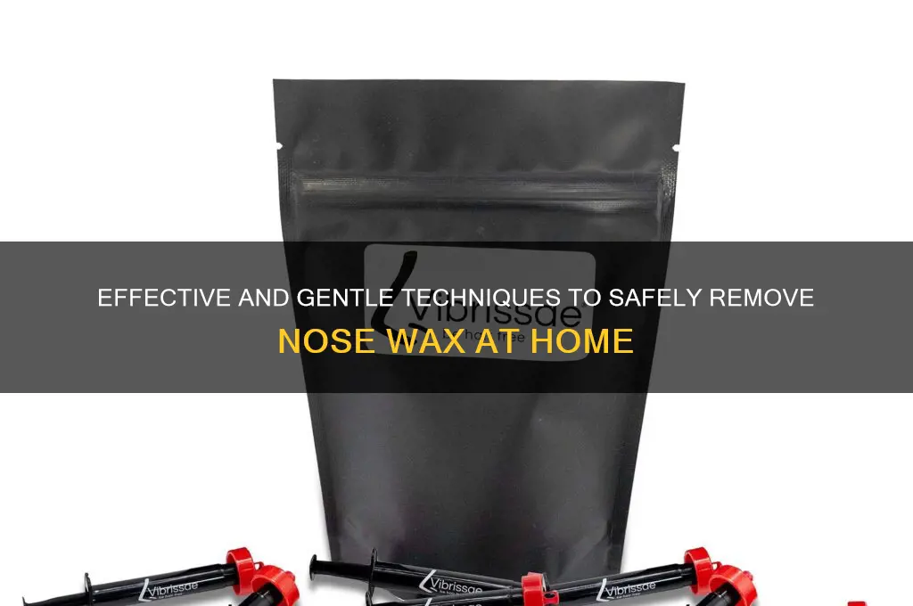 how to remove nose wax