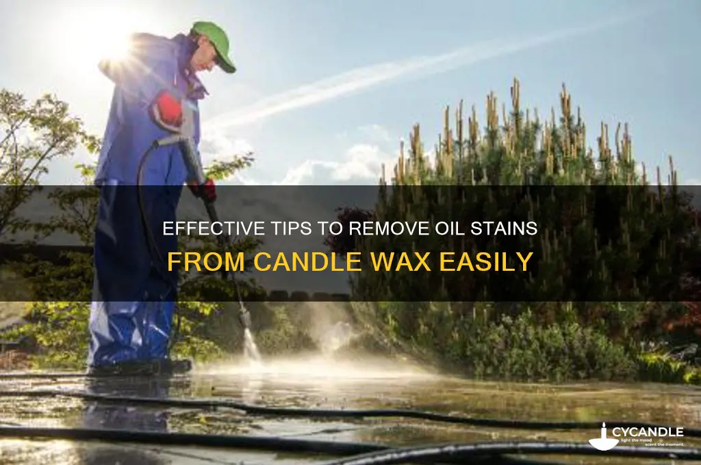 how to remove oil stain from candle wax