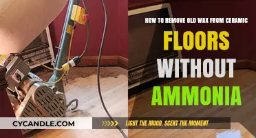 Gentle Wax Removal: Clean Ceramic Floors Without Ammonia Safely